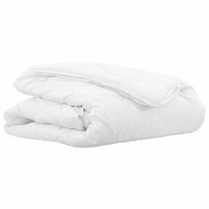 vidaXL Duvet 2-en-1 Blanc 135 x 220 cm Polyester