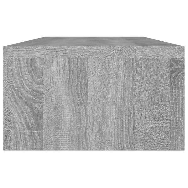 vidaXL Support de moniteur Sonoma gris 60x23,5x12 cm Bois d'ing&eacute;nierie