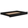 vidaXL Lit coulissant 2x(90x200) cm Noir Bois de pin massif