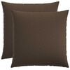 vidaXL Coussin de jet&eacute; 2 pc HEERLEN Taupe 65 x 65 cm Tissu