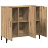 vidaXL Buffet ch&ecirc;ne artisanal 90x34x80 cm bois d'ing&eacute;nierie