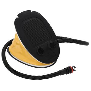 vidaXL Pompe &agrave; pied 26x18 cm PP et PE Gris et jaune