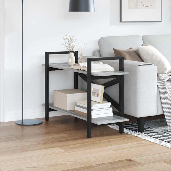 vidaXL &Eacute;tag&egrave;re Gris Sonoma 100 x 33,5 x 64 cm Bois d'ing&eacute;nierie