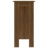 vidaXL Table de bar avec &eacute;tag&egrave;re ch&ecirc;ne marron bois d'ing&eacute;nierie