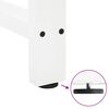 vidaXL Pieds de table de bar Blanc 2 pi&egrave;ces 40 x (100-101) cm Acier