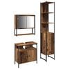 vidaXL Ensemble de mobilier de salle de bain 3 pc Bois Ancien