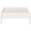 vidaXL Cadre de lit sans matelas blanc 75x190 cm bois de pin massif