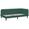 vidaXL Cadre de lit d'angle Vert fonc&eacute; 90 x 200 cm Velours