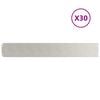 vidaXL Bordures de pelouse 30 pcs 15x103 cm acier inoxydable