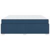 vidaXL Cadre de lit avec matelas Bleu 180 x 200 cm tissu