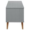 vidaXL Meuble TV MOLDE Gris 106x40x49 cm Bois de pin massif