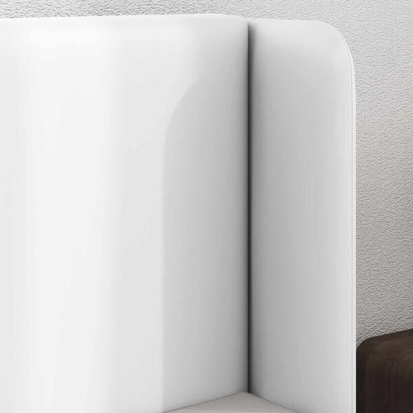 vidaXL Oreille de t&ecirc;te de lit Blanc 40,5 x 40,5 x 4 cm PVC