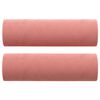 vidaXL Canap&eacute; 3 places oreillers et coussins Rose 210 cm Velours