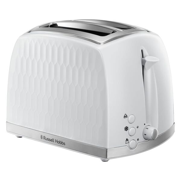 Russell Hobbs Grille-pain &agrave; 2 tranches Honeycomb Blanc