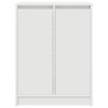 vidaXL Armoire à chaussures blanc 57x34x76 cm bois d'ingénierie
