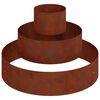 vidaXL Cache-pot de jardin Rouill&eacute; 90 x 90 x 20 cm Acier patin&eacute;