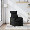 vidaXL Fauteuil inclinable de massage en tissu noir