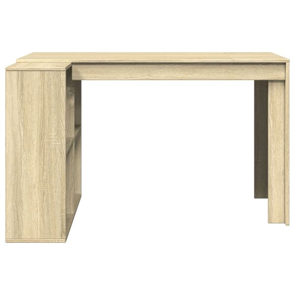 vidaXL Bureau ch&ecirc;ne sonoma 123,5x73,5x75 cm bois d'ing&eacute;nierie