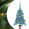 vidaXL Sapin de Noël avec 150 LED avec support Vert 65 cm PE