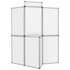 vidaXL Mur d'affichage pliable 8 panneaux et table 181x200 cm Blanc