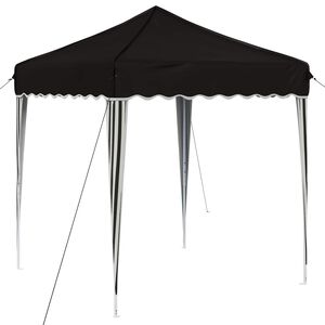vidaXL Tente de f&ecirc;te pop-up 195 x 195 x 245 cm Noir Tissu Oxford