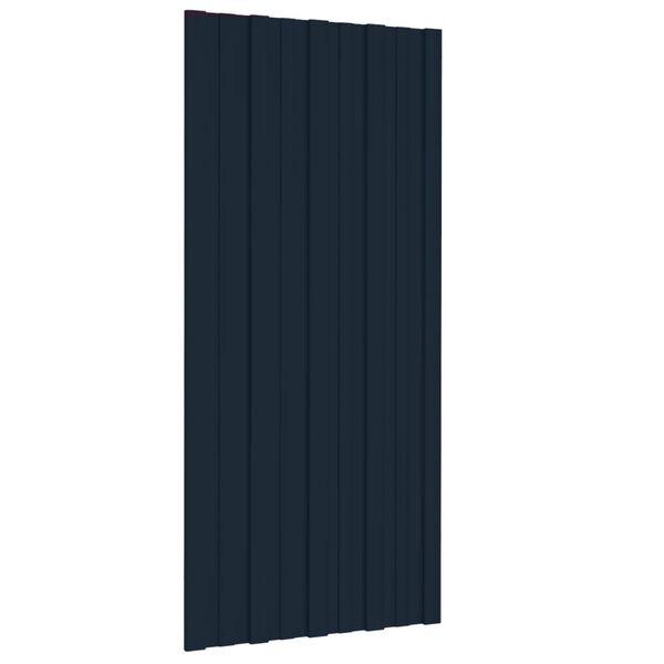 vidaXL Panneaux de toiture 36 pcs Acier galvanisé Anthracite 100x45 cm