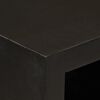 vidaXL Buffet noir 55x30x76 cm bois massif de manguier et fer