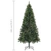 vidaXL Arbre de No&euml;l artificiel pr&eacute;-&eacute;clair&eacute; et boules vert 180 cm