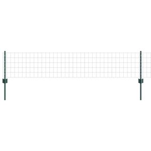 vidaXL Cl&ocirc;ture Euro avec poteau 10 x 0,4 m Acier recouvert de PVC Vert