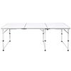 Table pliante de camping en aluminium avec hauteur ajustable