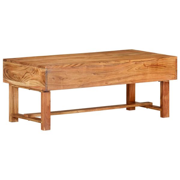 vidaXL Table basse 100x50x40 cm Bois d'acacia massif