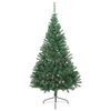 vidaXL Sapin de No&euml;l artificiel pr&eacute;-&eacute;clair&eacute; Vert 210 cm PVC