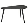 Home&Styling Ensemble de 2 tables d'appoint forme de goutte noir