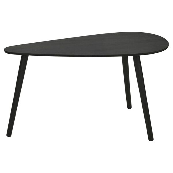 Home&Styling Ensemble de 2 tables d'appoint forme de goutte noir
