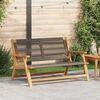 vidaXL Mobilier de jardin Gris 78 x 122 x 73cm Bois d'acacia massif
