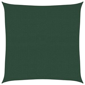 vidaXL Voile d'ombrage 160 g/m&sup2; Vert fonc&eacute; 4,5x4,5 m PEHD