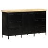 vidaXL Buffet 140x38x76 cm Bois de manguier brut