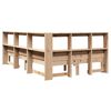 vidaXL Lit bibliothèque sans matelas 135x190 cm bois de pin massif