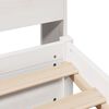 vidaXL Lit biblioth&egrave;que sans matelas blanc 75x190cm bois de pin massif