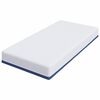 vidaXL Matelas Blanc et Bleu 100 x 200 cm Tissu jacquard