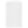 vidaXL Bureau Blanc brillant 101x50x76,5 cm Agglom&eacute;r&eacute;