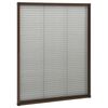 vidaXL Moustiquaire pliss&eacute;e pour fen&ecirc;tre Aluminium Marron 60x80 cm