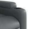 vidaXL Fauteuil de massage inclinable gris similicuir