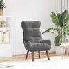 vidaXL fauteuil Gris fonc&eacute; 69 x 74 x 93 cm Velours
