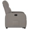 vidaXL Fauteuil inclinable électrique taupe tissu