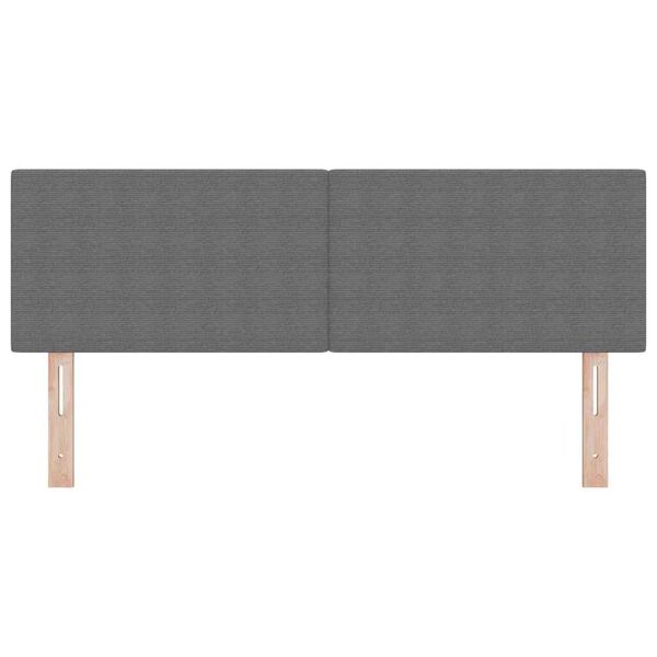 vidaXL T&ecirc;te de lit avec t&ecirc;te de lit Gris clair 144 cm Cuir synth&eacute;tique