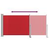 vidaXL Auvent lat&eacute;ral r&eacute;tractable de patio 120x300 cm Rouge