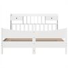 vidaXL Cadre de lit sans matelas blanc 180x200 cm bois massif de pin