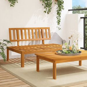 vidaXL Canap&eacute; central palette de jardin bois massif d'acacia
