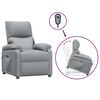 vidaXL Fauteuil Gris clair Tissu